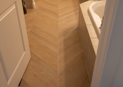 Munich Chevron in bathroom